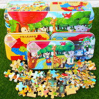 60-Piece Wooden Jigsaw Puzzles for Kids, Educational Preschool Learning Toy Gift