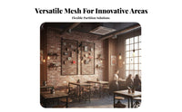 Diamond Mesh Screen Hollow Design Iron Mesh Divider Multi-Functional Industrial Decorative Wall Grid for Interior Designers, Renters, Cafe, Office