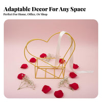 Metal Flower Vase Elegant Centerpiece House Decoration Gold Finish for Desktop