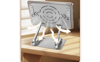 Book Stand, with Page Clips Stable Adjustable Book Holder Portable Metal Textbook Stand  Students, Desk