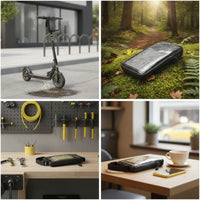 Waterproof Battery Cover Bag Long-Lasting Motorcycle Bag with Transparent Panel Abrasion-Resistant Motorcycle Storage Pouch High-Strength for Commuters