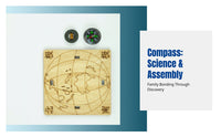 Earth Compass DIY Science Kit, Educational Assembly Toy for Children, Wooden Mechanics Game, Hands-On Science Activity