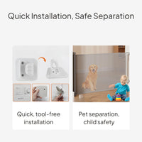 Retractable Pet Safety Gate for Indoor Use