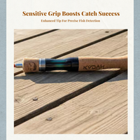 Ice Fishing Rod, Portable Mini, Sturdy Tip, Cork Handle