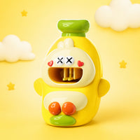 Plastic Pretend Feeding Toy Glossy Toy with Feeding Slot Handheld Play Figure Compact for Toddlers, Kids, Home, Daycare