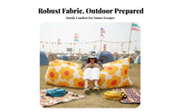 No Pump Needed Wind-Inflated Couch Lightweight Wind-Filled air lounger Easy to Inflate Inflatable Lounger Long-Lasting Inflation for eventGoers, Beachgoers, Music concerts, Beach, waterside, supportyard