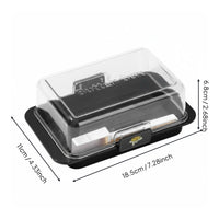 Food Grade Material Butter Cutter Box High Temperature Resistant Butter Container with Cutter Easy to Clean for Kitchen, Countertop