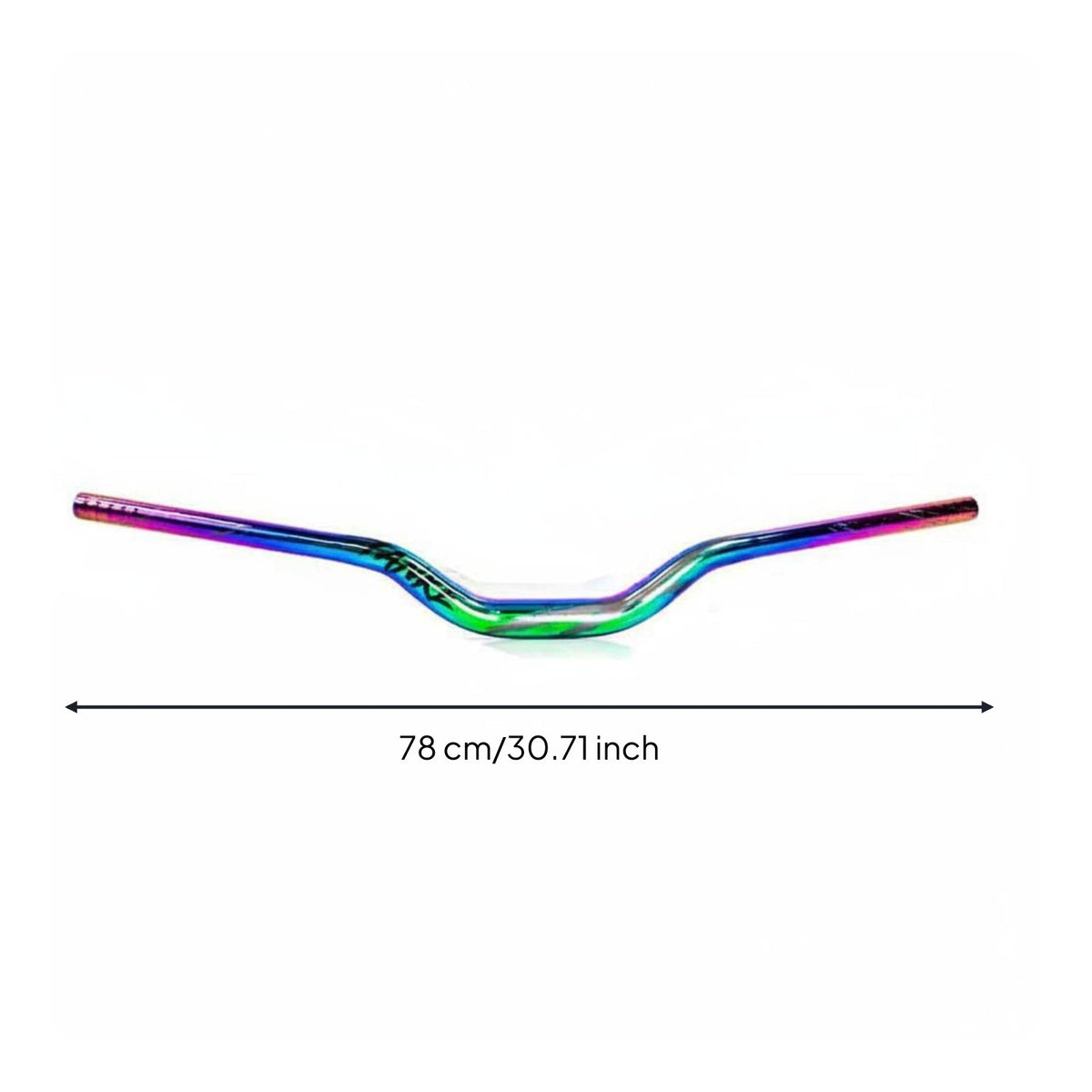 Sturdy Mountain Bike Riser Bar Curved Design Mountain Bicycle Riser Handlebar Cut down Marks Aluminum Alloy Cycle Bar Lightweight for Trail-Trail Riding
