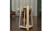 Billiard Cue Rack Wooden Pool Cue Holder Upright Organizer for Game Room