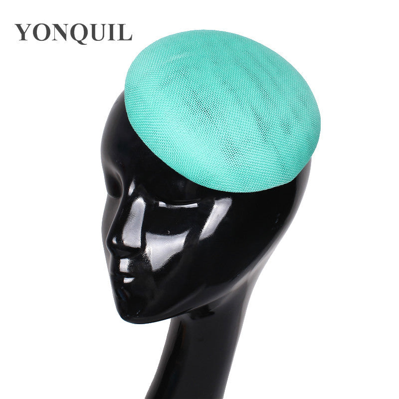 Round Imitation Hemp Yarn Hat Base for DIY Crafts - 15cm Diameter
