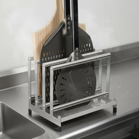 Pizza Peel Ventilated Rack 304 Stainless Steel Pizza Peel Paddle Holder Rack Food Storage for Restaurants