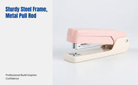 360 Rotating Stapler, Mini Student Desktop Stapler, Effort-Saving, Stylish Office Supply, Assorted Colors