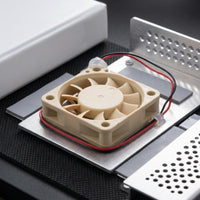 Four Mounting Holes Miniature Square Fan Beige Square Cooling Fan Compact Electronics Part Two-Wire