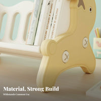 Deer Desktop Bookshelf Child-Safe Design Kids Bookshelf Space-Saving for Parents