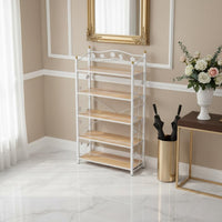 Space Saving Multi-Tier Shoe Rack Stylish Multi Tier Shoe Rack Large Capacity Freestanding Storage Shelf Heavy Duty for Hallway