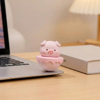 Cute Tumbler Animal Figurines for Home Decor, Living Room Desktop Ornaments, Light Luxury Girl Heart Table Display