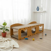 Cat Tunnel Scratcher Easy to Assemble Cat Scratcher Sofa Stable Design Feline Furniture for Indoor