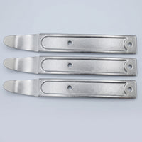 3 Pieces Auto Tools Door Trim Pry Tool Metal Pry Bar Hanging Hole Silver