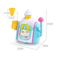 Ice Cream Bubble Maker Easy to Use Frothy Dessert Cream Maker Suction Cups Bubble Blower Bath Toy for Kids, Infants, Washroom