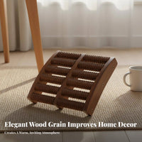 Wooden Foot Roller & Relaxation Wooden Foot Roller Stimulates Pressure Points Personal Care Item for Home Use, Under Desk