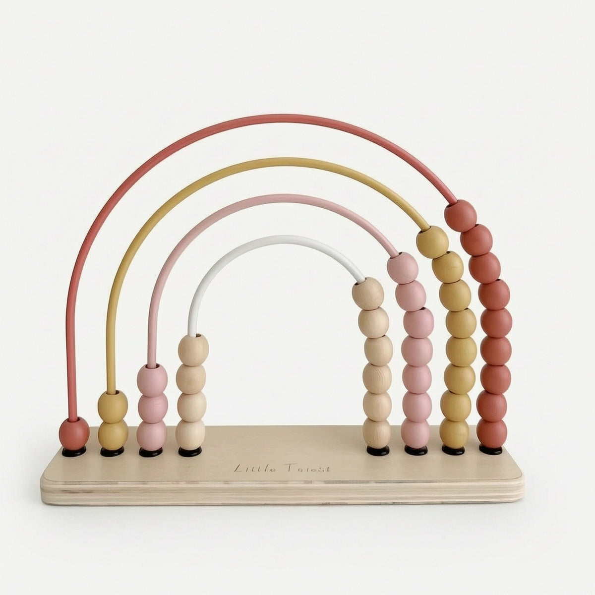 Educational Wooden Abacus Minimalist Rainbow Abacus Early Math Wooden Bead Toy Fine Motor for Children, Classroom
