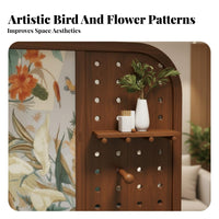 Multifunctional Partition Screen with Pegboard Multi-Functional Pegboard Room Divider Mobile Design Freestanding Decorative Screen No Assembly Required for Homeowners, Interior Decorators, Exhibitors, Home Office, Bedroom, Retail Stores, Exhibitions