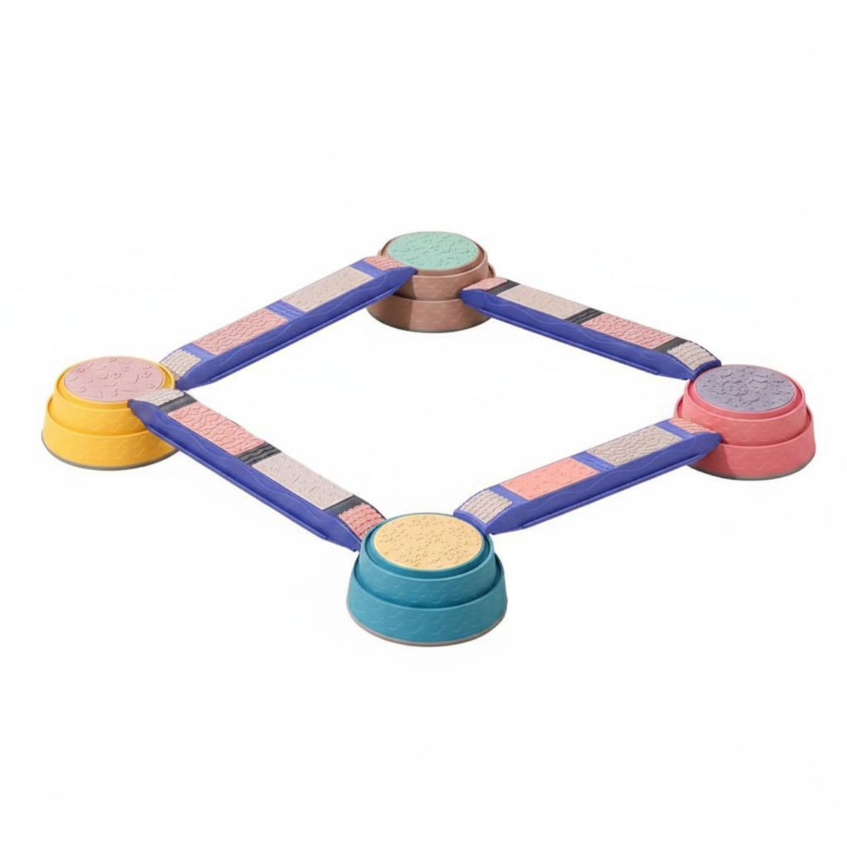 Balance Bridge Set Indoor Outdoor Use Sensory Training Board Sturdy Kids Toy for Early Learning Play Area, Classroom