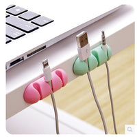 Self-Adhesive Cable Organizer Clips for Desk and Wall Mounting