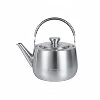 Large Capacity Water Boiler Versatile Stovetop Kettle Easy to Clean Stainless Steel Stovetop Kettle for Restaurant