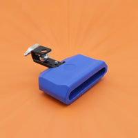 Vibrant Color High Low Tone Percussion Block Long-Lasting Bicolor Cowbell Block Clear Sound Plastic Cowbell Beginner Friendly for Drummers, Musicians, Beginners, Live Performance, Band Practice, Recording Studio