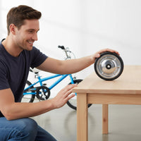 2 Pieces Stainless Steel Cycle Training Wheels Adjustable Size Kids Bike Training Wheels Stability Support for Beginners, Practice Riding