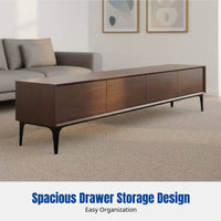 Modern Minimalist TV Cabinet & Coffee Table Set, Nordic Style, Multi-Functional Storage, For Small Apartments