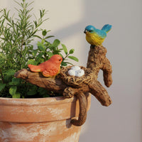 Lifelike Details Aquarium Rim Decor Hand-Painted Flowerpot Rim Decoration Snap-on Design for Garden, Balcony