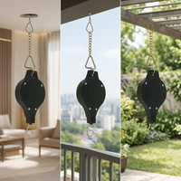 Retractable Plant Pulley Hanger for Hanging Baskets, Planters, and Bird Cages - Creative Home Garden Supply