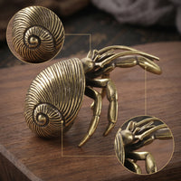 Hermit Crustacean Figurine Textured Tea Pet Realistic Tabletop Decor for Shelf