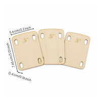 3 Pieces Guitar Neck Shim Screw-on Guitar Neck Shims Wooden for Guitarists