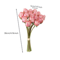 18-Head Floral Arrangement Home Decor Flowers Resistant