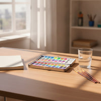 Watercolor Paint Set 90-Color Watercolor Paint Set with Paintbrush Highly Pigmented for Artists