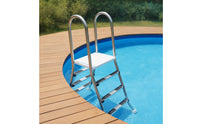 Above Ground Pool Ladder Stainless Steel Pool Ladder with Deck Anti-Slip for Families, Backyard Pools