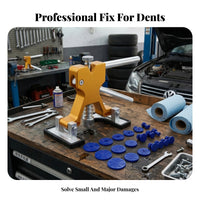 Spring-Loaded Car Dent Removal Repair Pulling Tool Gold-Colored Paintless Dent Removal Repair Tool Rubber-Padded Adjustable