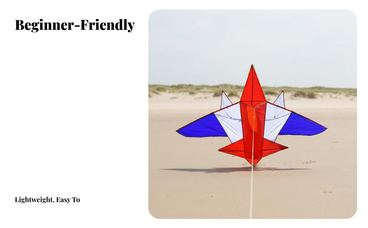 Dynamic Three-Color Design Kite Easy to Fly Airplane Air-Resistant Kite Resistant for Adults, Beginners, Beach, Park