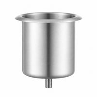 Embedded Stainless Steel Sink Insert Replacement Sink Insert with Flanged Rim Heavy-Duty Deep for Bartenders, Commercial Kitchens