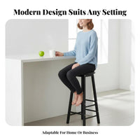 Nordic aesthetic Upholstered pubtool with rearrest Minimalist Design Lowrear Metal Frame Stool Footrest Bar Chair Non-Slip Feet for Adults, Restaurant Owners, Homeowners, Reception Area, Cafe, Bistro, Coffee Shop