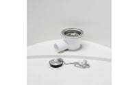 RV Sink Drain with Plug Stainless Steel Strainer Recreational Vehicle Sink Waste Outlet Plumbing Fitting Easy Installation