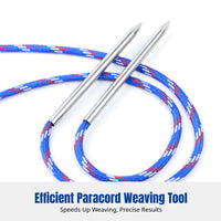Stainless Steel Paracord Fid exact ends Paracord FID Set Rustproof Weaving Needle long-lasting and Sturdy for craftsmans, DIY hobbyists, Survivalists, Bracelet Making