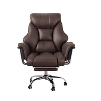 High-Back Support Reclining Chair with Footrest Thickly Padded Reclining Chair with Leg Rest Ergonomic Design Office Furniture 150-Degree Recline for Executives, Professionals, Telecommute Workers, Study Room, Rest Ping, Gaming Setup