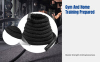 Battle Rope, Iron Ring, Power Training, Home Gym, Protective Sleeve