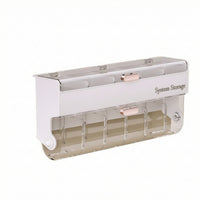 Wall-Mounted Storage Box Divided Wall Storage Box Transparent Container for Cabinet Door, Closet