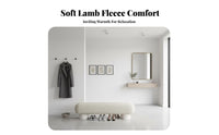 Multi-Functional Boucle End-of-Bed Bench Minimalist Design Accent Stool High Comfort Indoor Furniture Sturdy and long-lasting for Interior Decorators, Homeowners, Adults, Living Room, Bedroom, Entryway, Cloakroom