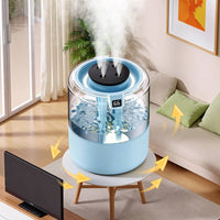 Large-Capacity Top-Fill Humidifier Quiet Top Fill Humidifier High-Frequency Mist Maker for Baby, Plants, Bedroom, Office, Home